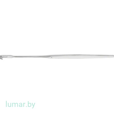 Крючок 2 зуба, тупоконечный, малоизогнутый, 165 мм, артикул - BT117R