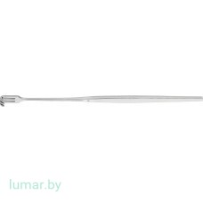 Крючок 3 зуба, тупоконечный, малоизогнутый, 165 мм