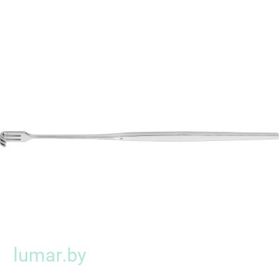 Крючок 3 зуба, тупоконечный, малоизогнутый, 165 мм, артикул - BT118R