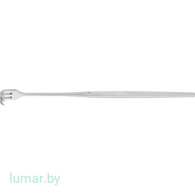 Крючок 3 зуба, остроконечный, сильноизогнутый, 165 мм, артикул - BT123R