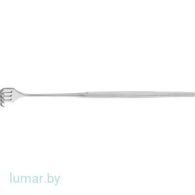 Крючок 4 зуба, остроконечный, сильноизогнутый, 165 мм, артикул - BT124R