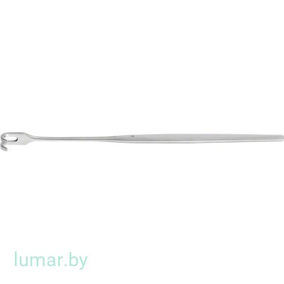 Крючок 2 зуба, тупоконечный, сильноизогнутый, 165 мм, артикул - BT127R