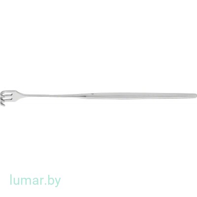 Крючок 3 зуба, тупоконечный, сильноизогнутый, 165 мм, артикул - BT128R