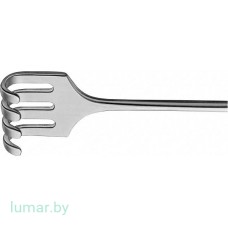 Крючок 4 зуба, тупоконечный, сильноизогнутый, 165 мм