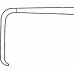 Ретрактор KOCHER, 23х8 мм, 210 мм, артикул - BT340R