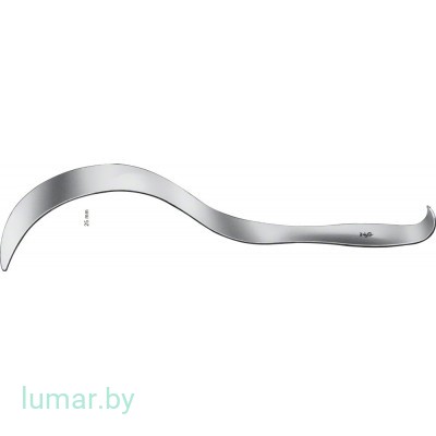 Ретрактор DEAVER №1, 25 мм, 300 мм, артикул - BT602R