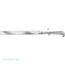 Шпатель абдоминальный, гибкий, 245х30 мм