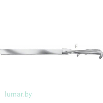 Шпатель абдоминальный, гибкий, 245х40 мм, артикул - BT774R