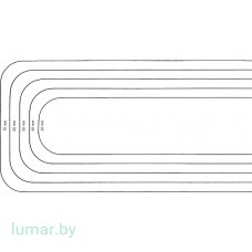 Шпатель абдоминальный, гибкий, 245х30 мм